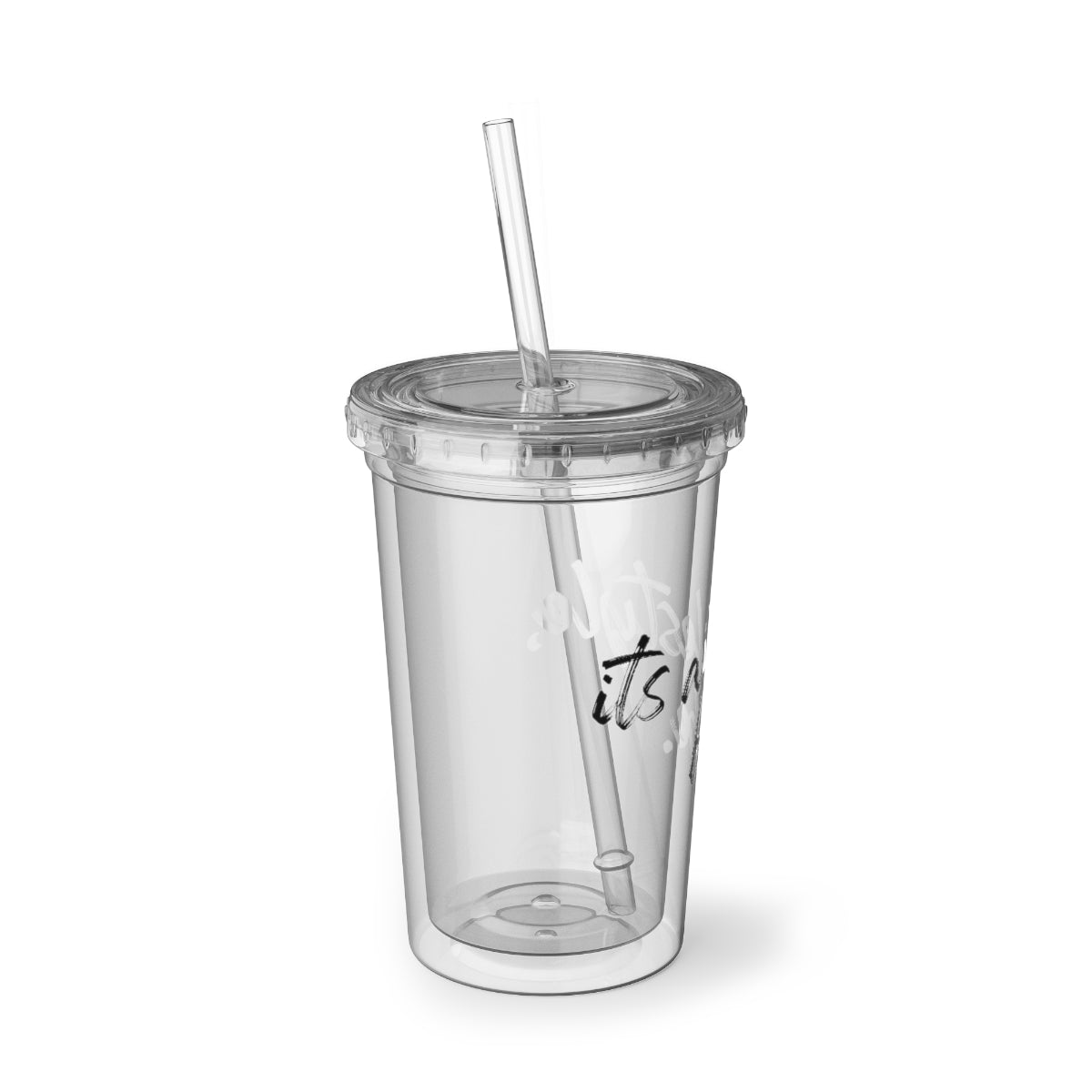 Black Its A Lifestyle Babe Acrylic Cup