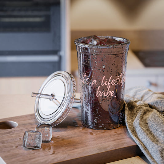 Its A Lifestyle Babe Pink Acrylic Cup